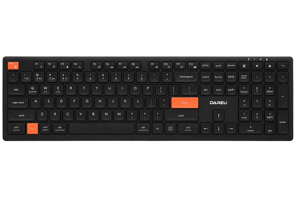 Bàn Phím Bluetooth Dareu LK165D Màu Đen