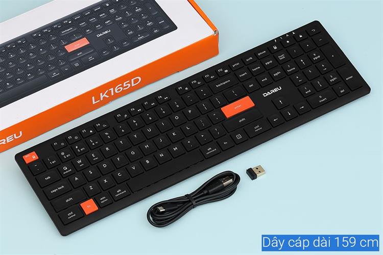 Bàn Phím Bluetooth Dareu LK165D Màu Đen