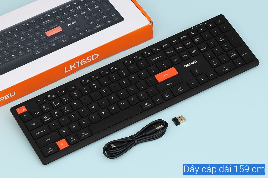 Bàn Phím Bluetooth Dareu LK165D Màu Đen