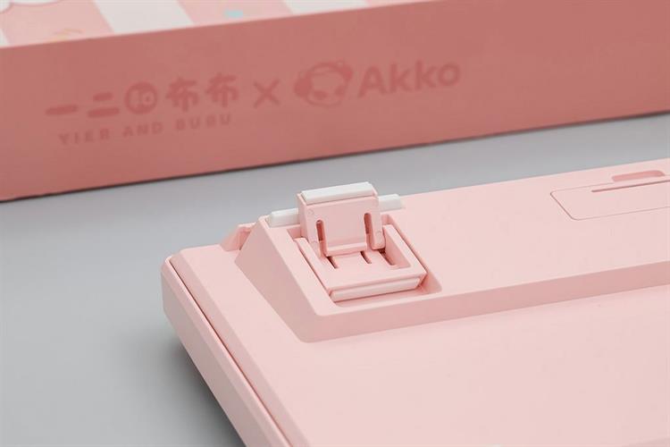 Bàn Phím Cơ Không Dây Akko 3108 RF V3 Yier and Bubu Frost Pink Màu Hồng