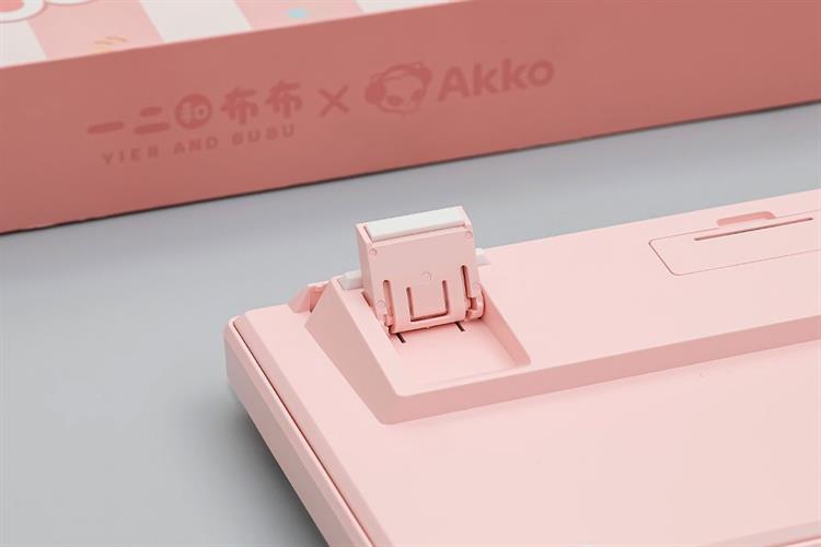 Bàn Phím Cơ Không Dây Akko 3108 RF V3 Yier and Bubu Frost Pink Màu Hồng