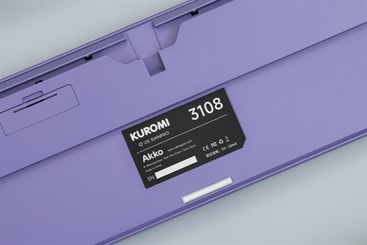 Bàn Phím Cơ Không Dây Akko 3108 RF V3 Kuromi Frost Pink Màu Tím