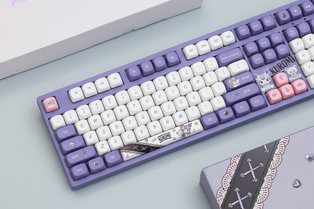 Bàn Phím Cơ Không Dây Akko 3108 RF V3 Kuromi Frost Pink - 7