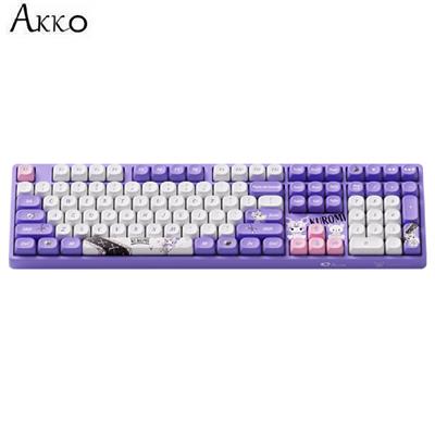 Bàn Phím Cơ Không Dây Akko 3108 RF V3 Kuromi Frost Pink