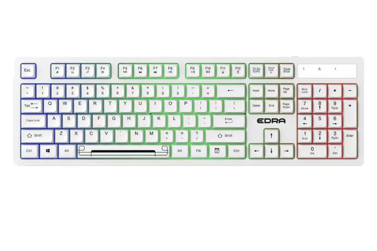 Bàn Phím Có Dây EDRA EK506 Màu Trắng