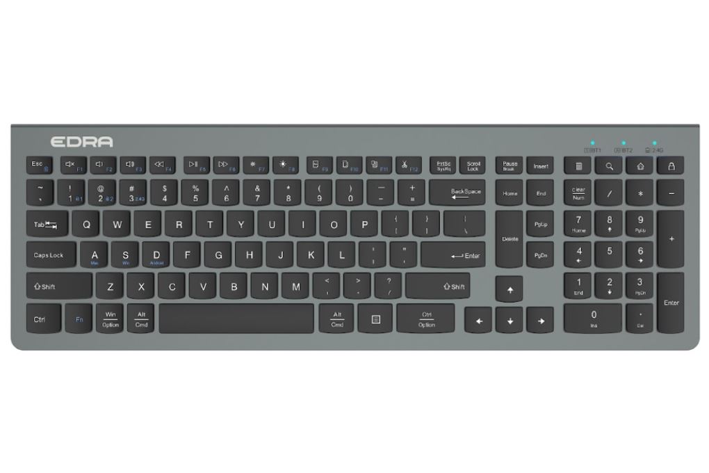 Bàn Phím Bluetooth EDRA EK507 Màu Đen