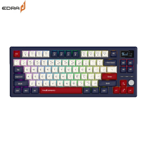 Bàn Phím Cơ Bluetooth EDRA ThunderBird TGK375WHE