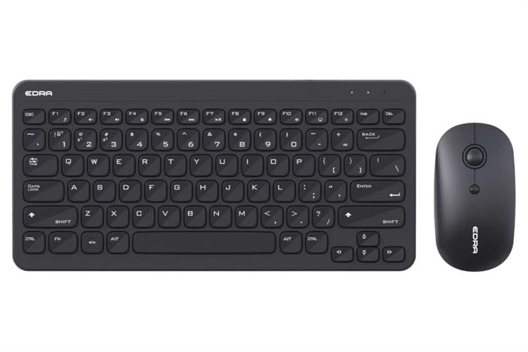 Bộ Bàn Phím Chuột Bluetooth EDRA EC801W Màu Đen