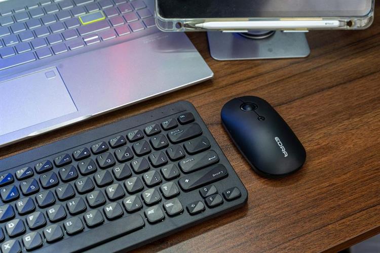 Bộ Bàn Phím Chuột Bluetooth EDRA EC801W Màu Đen