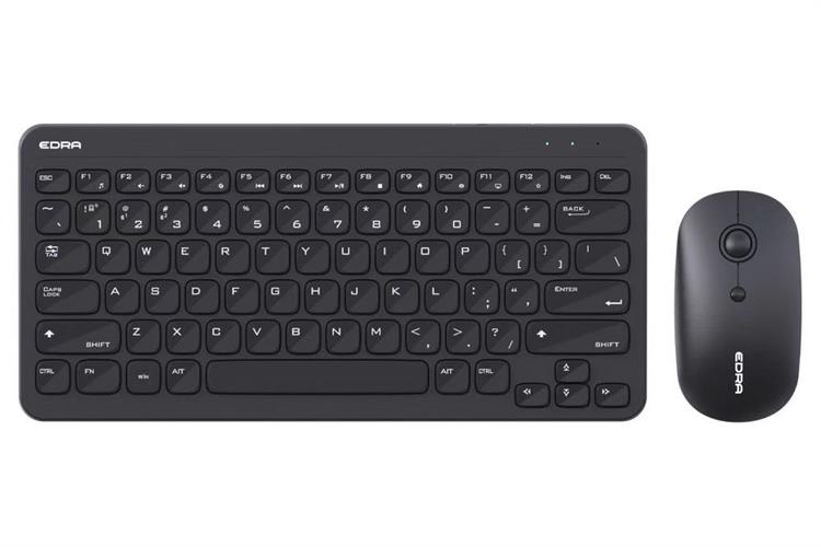 Bộ Bàn Phím Chuột Bluetooth EDRA EC801W Màu Đen