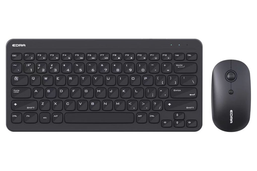 Bộ Bàn Phím Chuột Bluetooth EDRA EC801W Màu Đen
