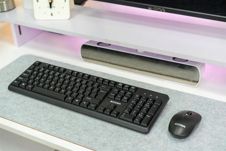 Bộ Bàn Phím Chuột Bluetooth EDRA EC802W Màu Đen