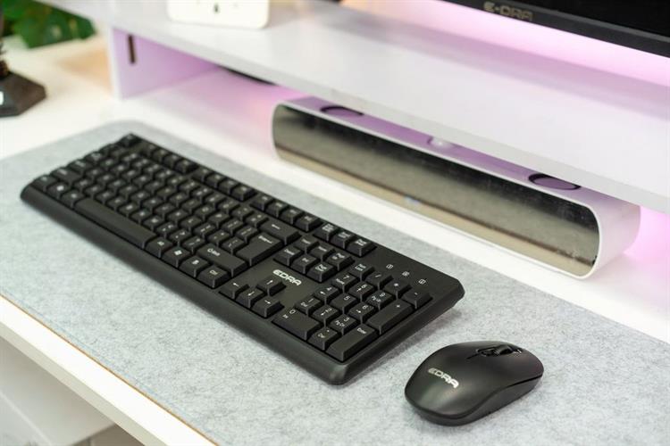 Bộ Bàn Phím Chuột Bluetooth EDRA EC802W Màu Đen