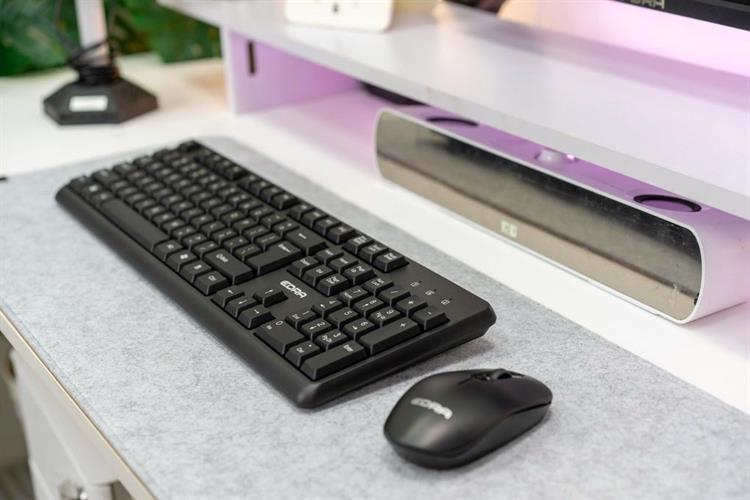 Bộ Bàn Phím Chuột Bluetooth EDRA EC802W Màu Đen