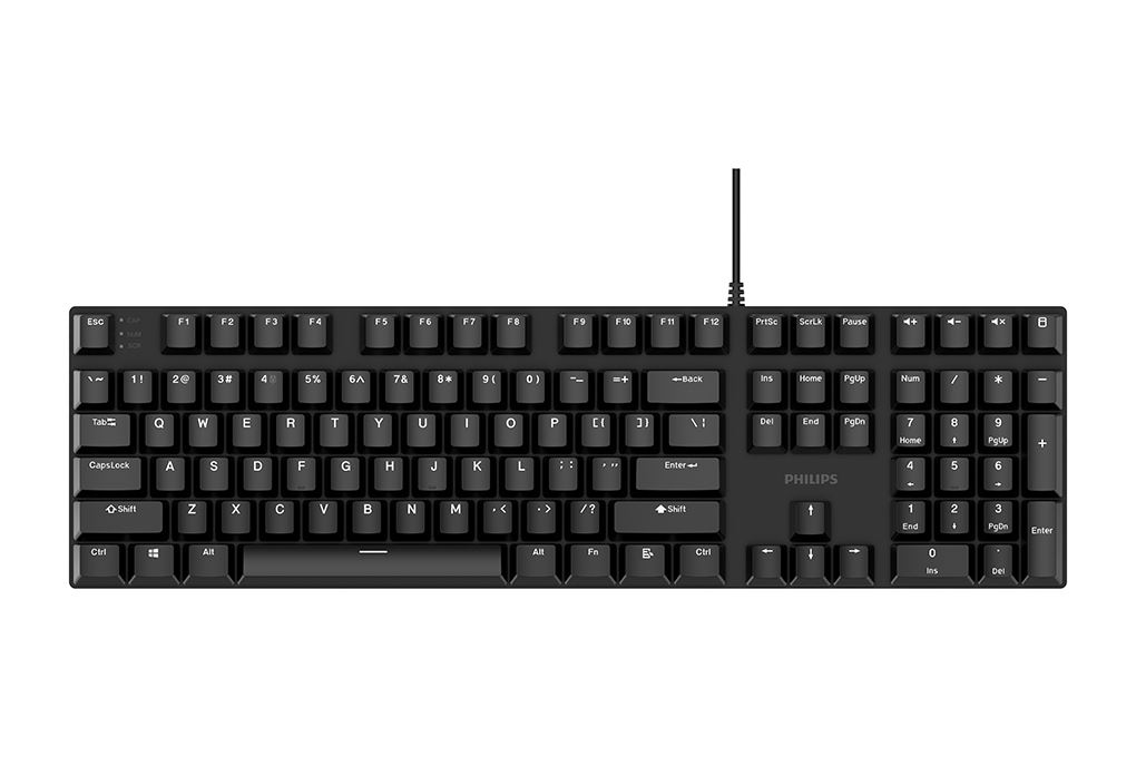 Bàn Phím Cơ Có Dây Philips SPK6508 Màu Đen