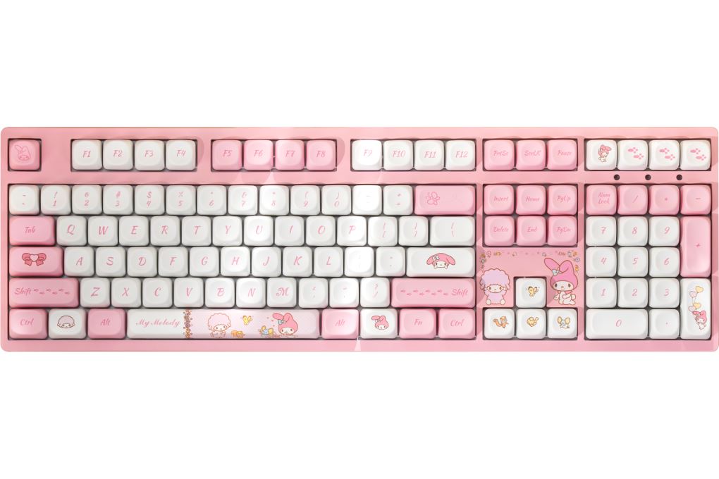 Bàn Phím Cơ Không Dây AKKO 3108RF V3 My Melody Màu Hồng