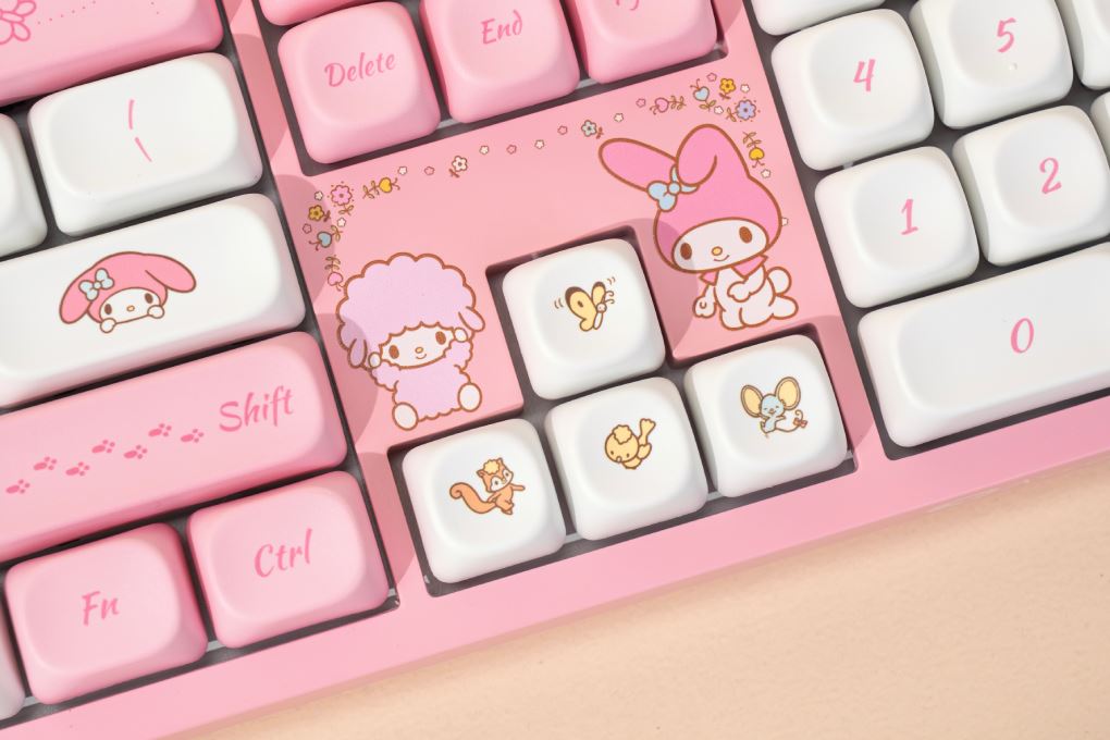 Bàn Phím Cơ Không Dây AKKO 3108RF V3 My Melody Màu Hồng
