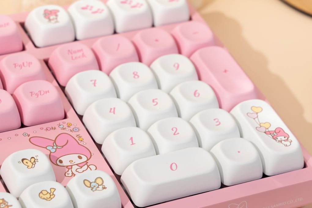 Bàn Phím Cơ Không Dây AKKO 3108RF V3 My Melody Màu Hồng