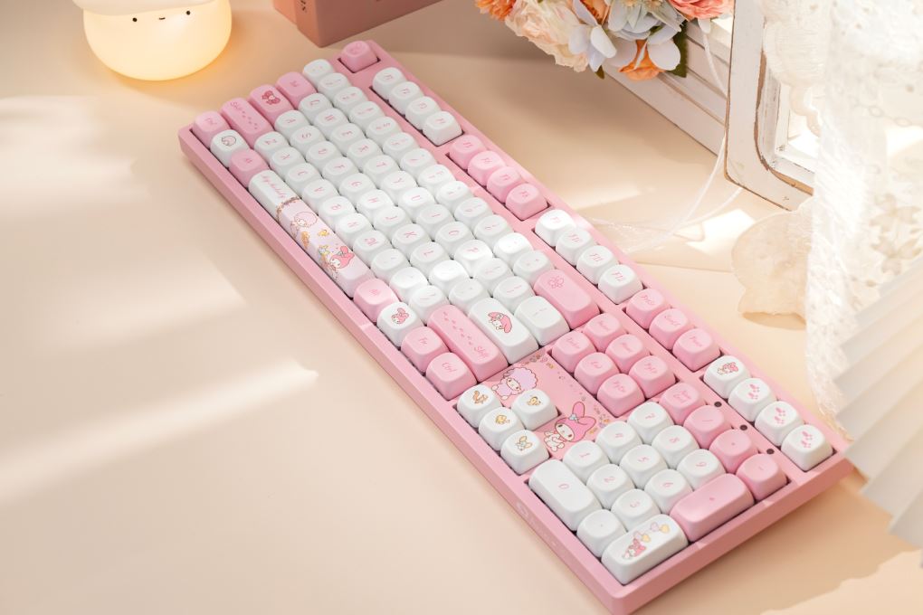 Bàn Phím Cơ Không Dây AKKO 3108RF V3 My Melody Màu Hồng