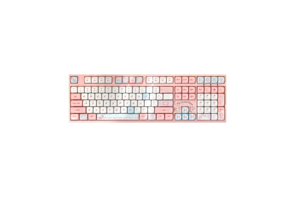 Bàn Phím Cơ Không Dây AKKO 3108RF V3 Piano Sweet Màu Hồng