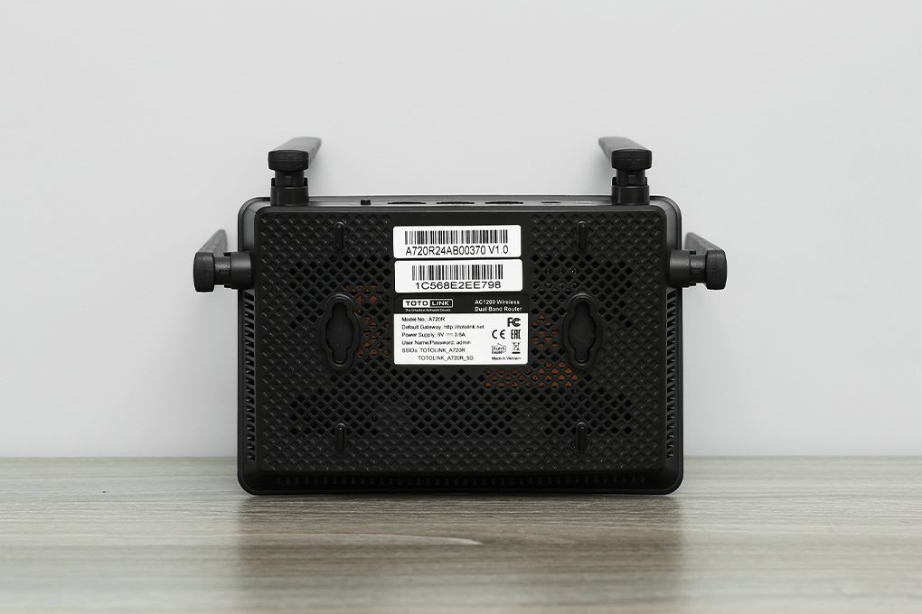 Router Wifi Chuẩn AC1200 Totolink A720R Màu Đen