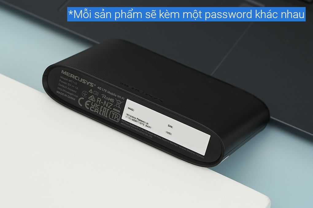 Bộ phát Wifi di động 4G LTE Mercusys MT110 Màu Đen