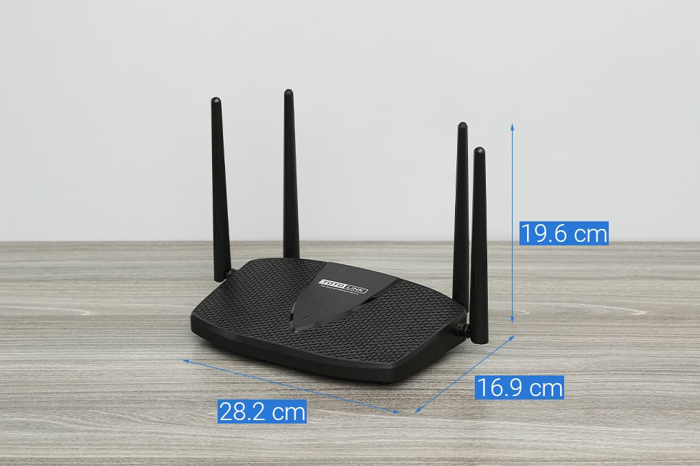Router Wifi Chuẩn Wifi 6 Totolink X6000R-V2 Màu Đen