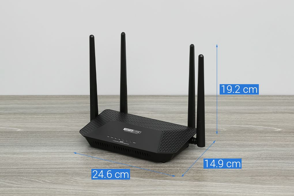 Router Wifi Chuẩn Wifi 6 Totolink X2000R-V2 Màu Đen