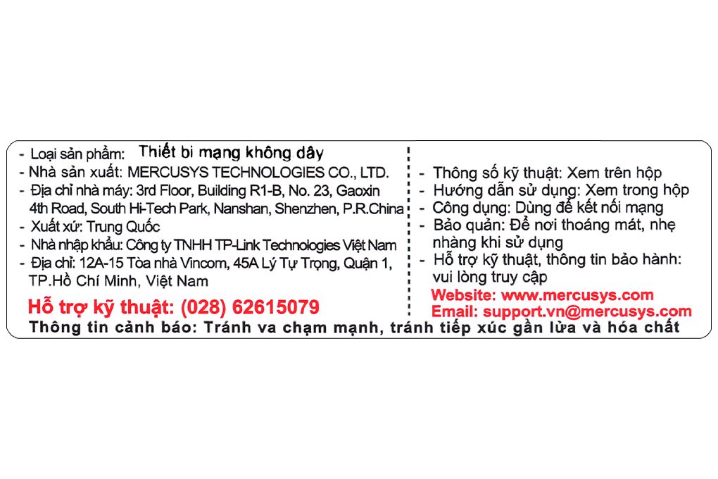USB Bluetooth 5.3 Nano Mercusys MA530 Màu Đen
