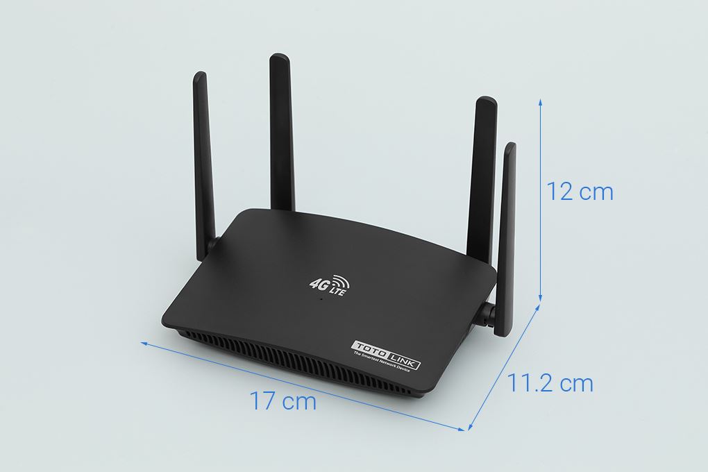 Bộ phát Wifi di động 4G LTE 300Mbps Totolink LR350 Màu Đen