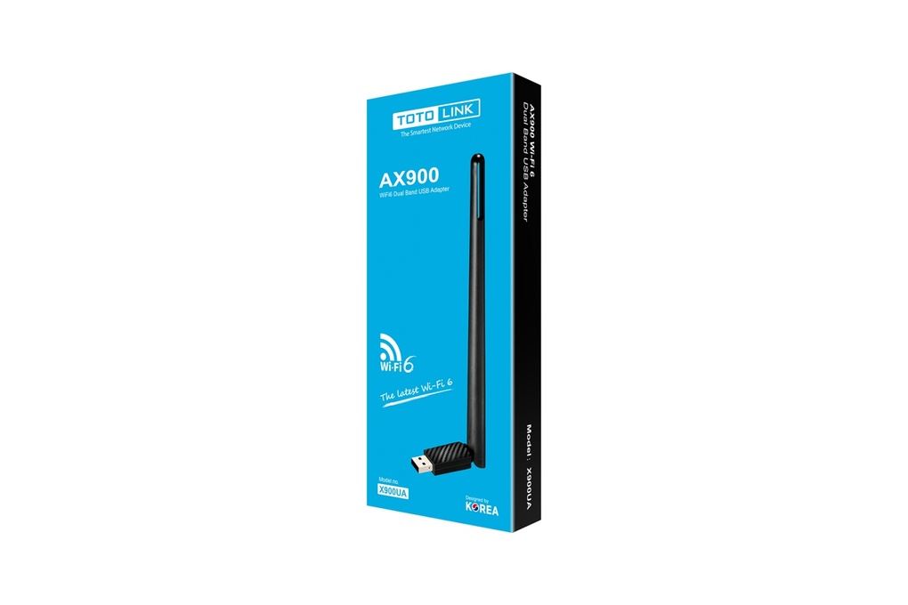 USB Wifi Chuẩn Wifi 6 Totolink X900UA Màu Đen