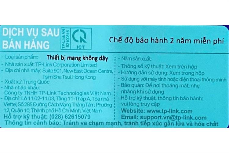 Router Wifi Chuẩn Wifi 6 AX1800 TP-Link Archer AX23 Màu Đen