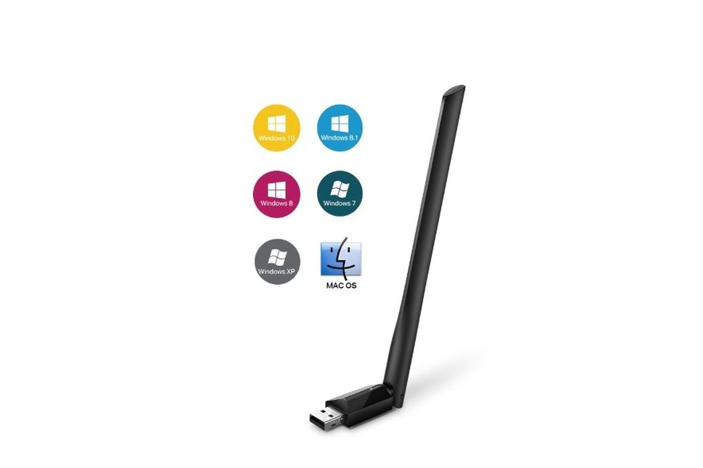 USB Wifi Chuẩn AC600 TP-Link Archer T2U Plus Màu Đen