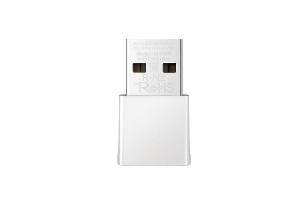 USB Wifi Chuẩn AC1300 Mercusys MA30N Nano Màu Trắng