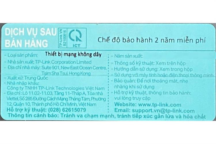 Router Wifi Chuẩn Wifi 7 TP-Link Archer BE220 Màu Đen