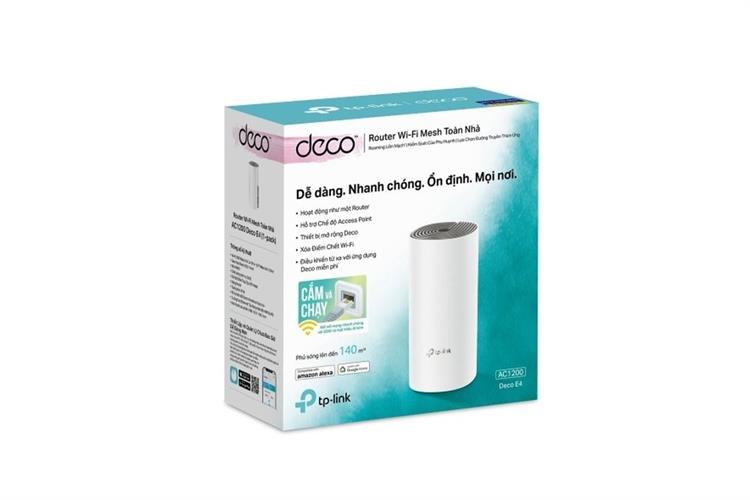Router Wifi Mesh 1 Pack AC1200 TP-Link Deco E4 Màu Trắng