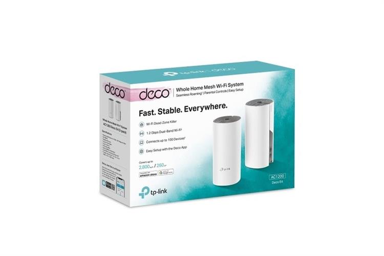 Router Wifi Mesh 2 Pack AC1200 TP-Link Deco E4 Màu Trắng