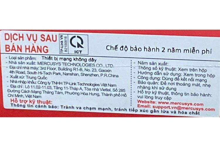 USB Wifi Chuẩn AC1300 Mercusys MA30H Màu Trắng