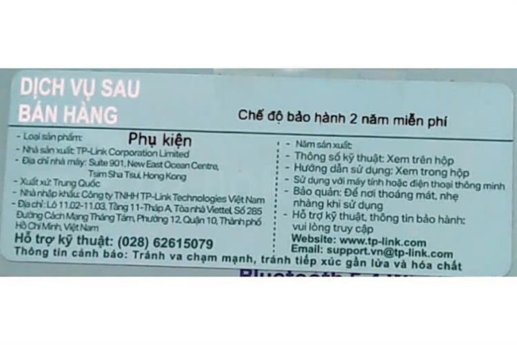 USB Bluetooth 5.4 TP-Link UB500 Nano Màu Đen