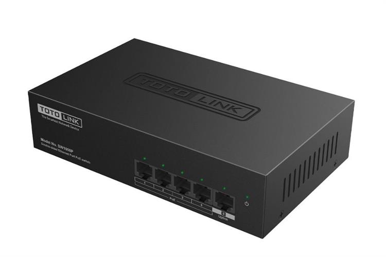 Thiết bị chuyển mạch Switch Totolink 2 Cổng SW1008P Màu Đen