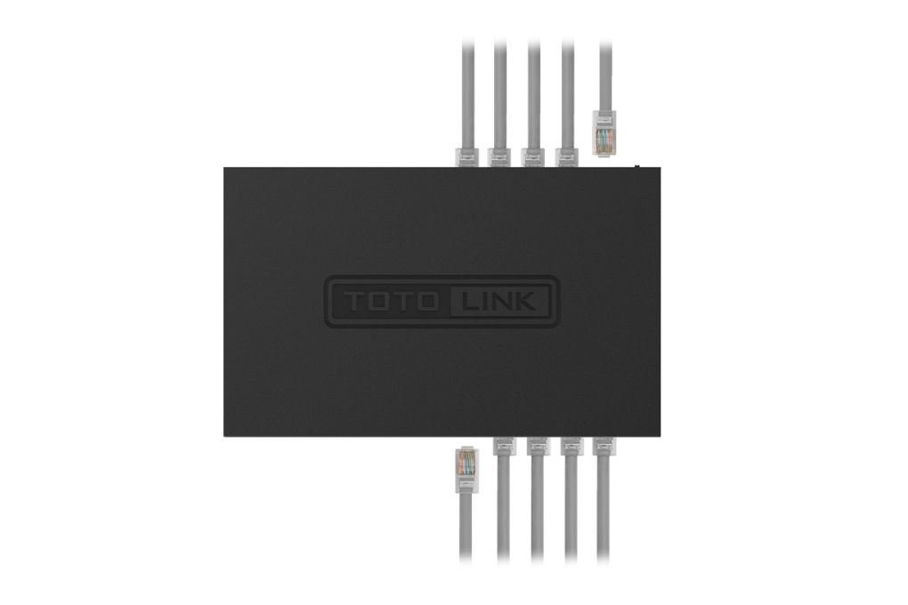 Thiết bị chuyển mạch Switch Totolink 2 Cổng SW1008P Màu Đen