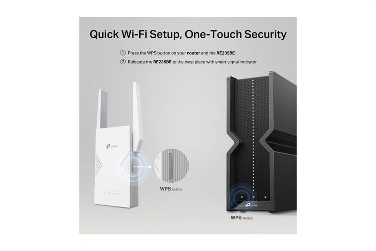 Router Wifi 7 TP-Link RE235BE Màu Trắng