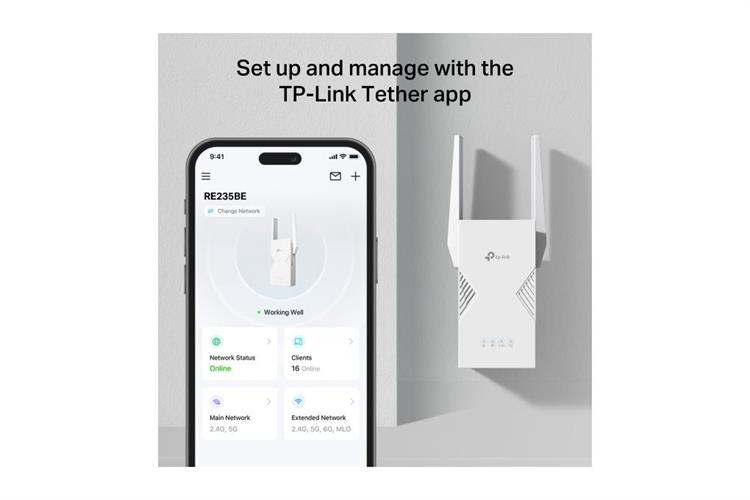 Router Wifi 7 TP-Link RE235BE Màu Trắng