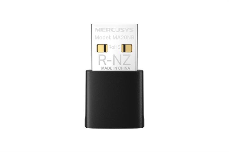 USB Wifi 5 Bluetooth 5.0 Mercusys MA20NB Màu Đen