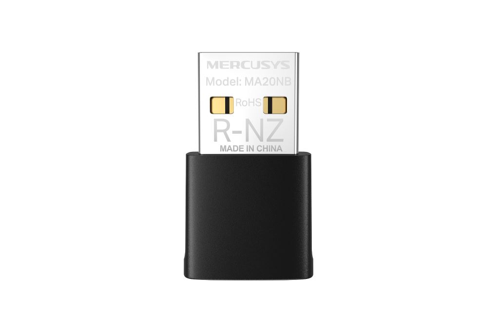USB Wifi 5 Bluetooth 5.0 Mercusys MA20NB Màu Đen