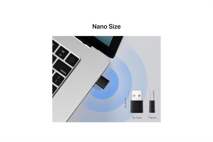 USB Wifi 5 Bluetooth 5.0 Mercusys MA20NB Màu Đen