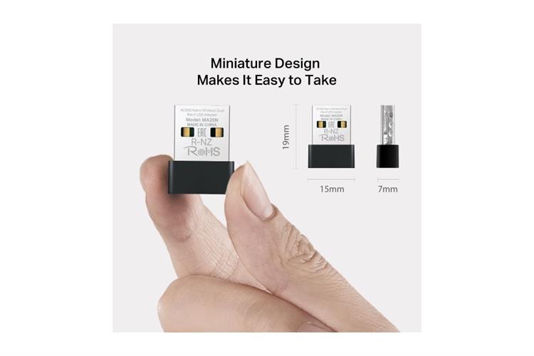 USB Wifi 5 Mercusys MA20N Màu Đen