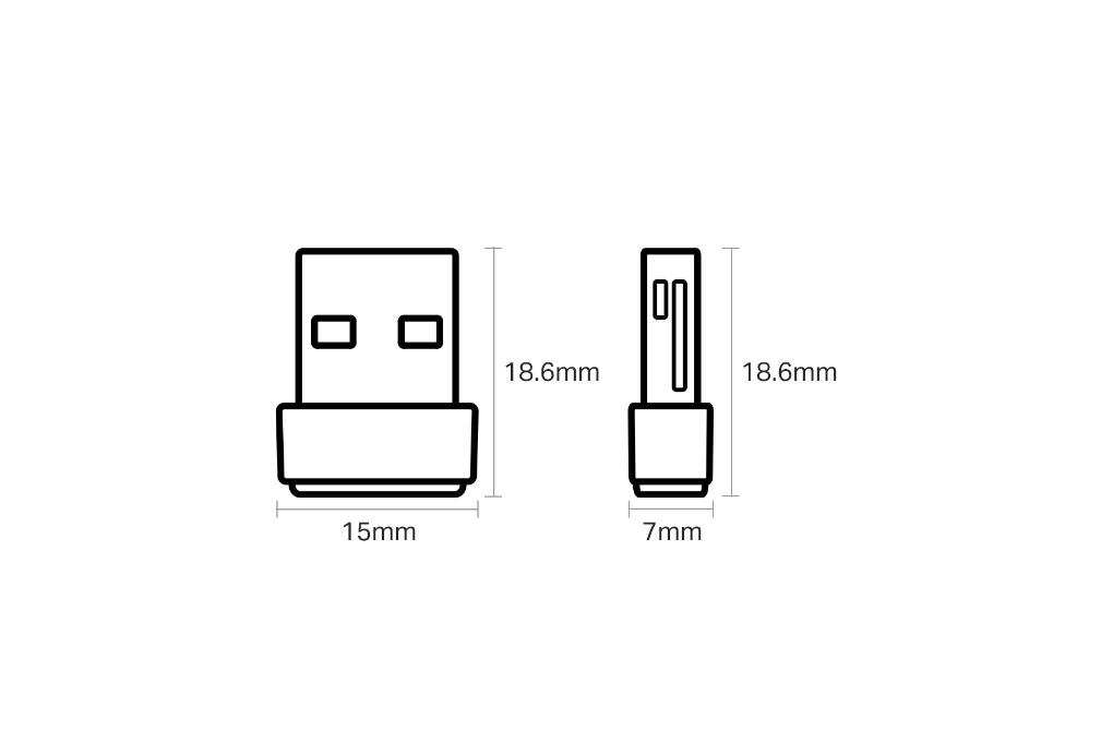 USB Wifi 5 TP-Link Archer T2U Nano Màu Đen