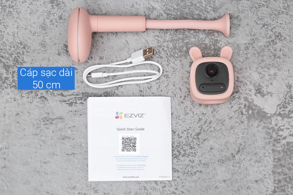 Camera Trông Trẻ 2MP EZVIZ BM1 Màu Hồng