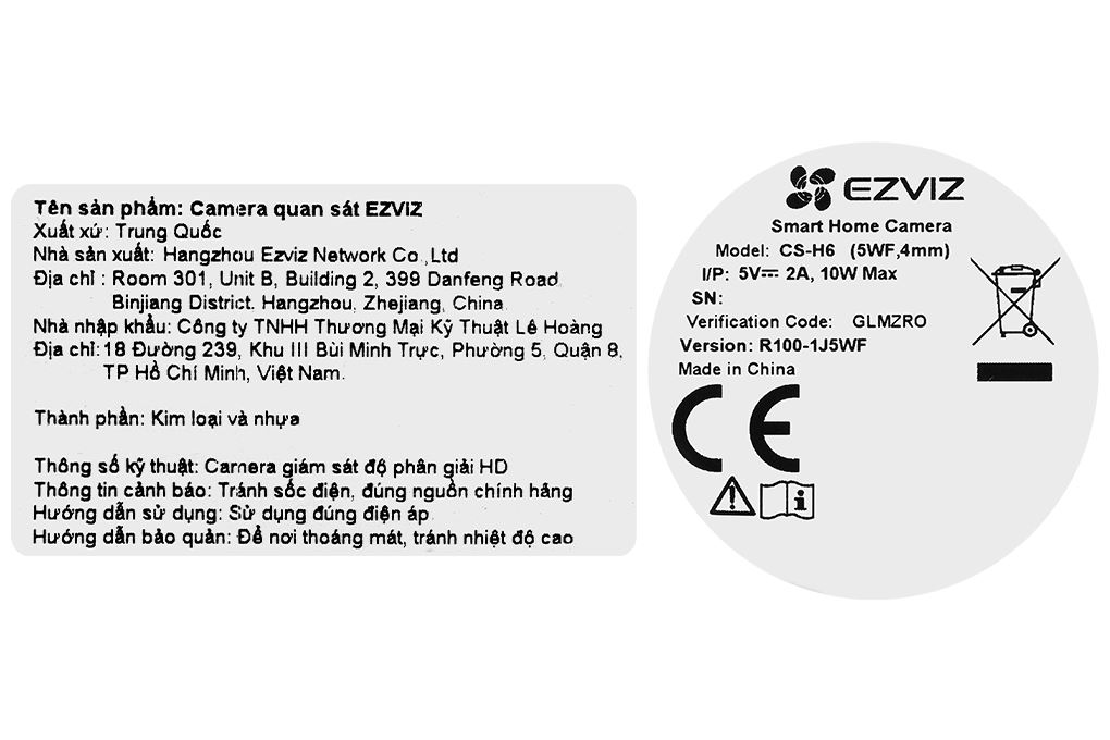 Camera IP 360 Độ 5MP EZVIZ H6 - 14
